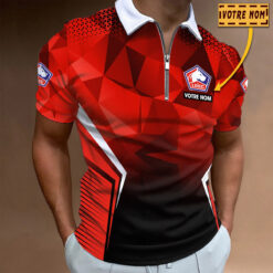 Polo à fermeture éclair – LOSC Lille nouvelle version avec nom personnalisé