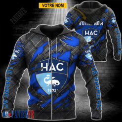 Le Havre AC – Veste à capuche zippée Édition spéciale Avec Nom Personnalisé