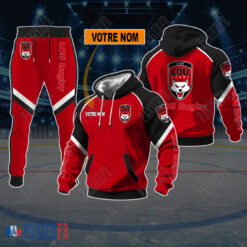 Lyon OU – Sweat à capuche et pantalon Nouvelle édition Avec Nom Personnalisé