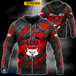 Lyon OU – Veste à capuche zippée Édition spéciale Avec Nom Personnalisé