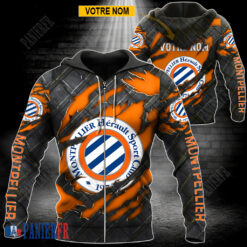 Montpellier HSC – Veste à capuche zippée Édition spéciale Avec Nom Personnalisé