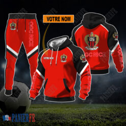 OGC Nice – Sweat à capuche et pantalon Nouvelle édition Avec Nom Personnalisé