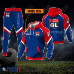 Olympique Lyonnais – Sweat à capuche et pantalon Nouvelle édition Avec Nom Personnalisé