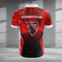 Polo à fermeture éclair – Oyonnax Rugby nouvelle version avec nom personnalisé