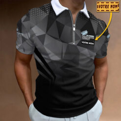 Polo à fermeture éclair – Provence Rugby nouvelle version avec nom personnalisé