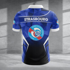 Polo à fermeture éclair – RC Strasbourg Alsace nouvelle version avec nom personnalisé