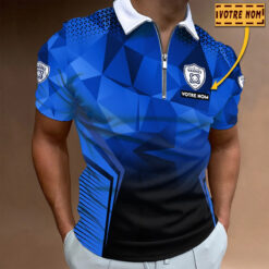 Polo à fermeture éclair – RC Vannes nouvelle version avec nom personnalisé