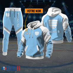 Racing 92 – Sweat à capuche et pantalon Nouvelle édition Avec Nom Personnalisé