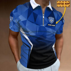 Polo à fermeture éclair – SC Bastia nouvelle version avec nom personnalisé