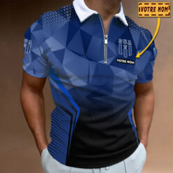 Polo à fermeture éclair – SU Agen nouvelle version avec nom personnalisé