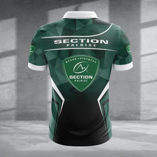 Polo à fermeture éclair – Section Paloise nouvelle version avec nom personnalisé Polo à fermeture éclair – Section Paloise nouvelle version avec nom personnalisé