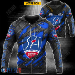 Stade Aurillacois – Veste à capuche zippée Édition spéciale Avec Nom Personnalisé