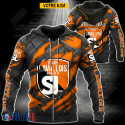 Stade Lavallois – Veste à capuche zippée Édition spéciale Avec Nom Personnalisé