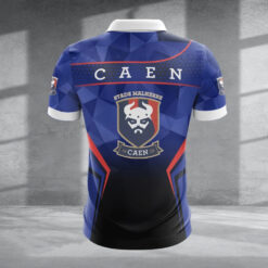 Polo à fermeture éclair – Stade Malherbe Caen nouvelle version avec nom personnalisé