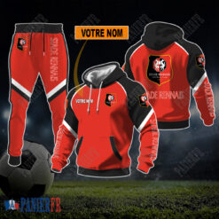 Stade Rennais FC – Sweat à capuche et pantalon Nouvelle édition Avec Nom Personnalisé