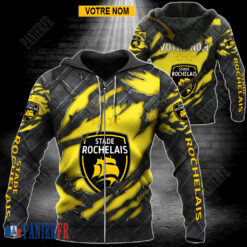 Stade Rochelais – Veste à capuche zippée Édition spéciale Avec Nom Personnalisé