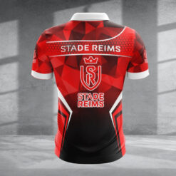 Polo à fermeture éclair – Stade de Reims nouvelle version avec nom personnalisé
