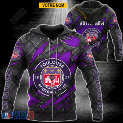 Toulouse FC – Veste à capuche zippée Édition spéciale Avec Nom Personnalisé