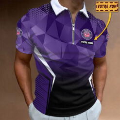 Polo à fermeture éclair – Toulouse FC nouvelle version avec nom personnalisé