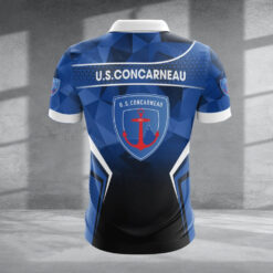 Polo à fermeture éclair – US Concarneau nouvelle version avec nom personnalisé