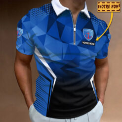 Polo à fermeture éclair – US Concarneau nouvelle version avec nom personnalisé