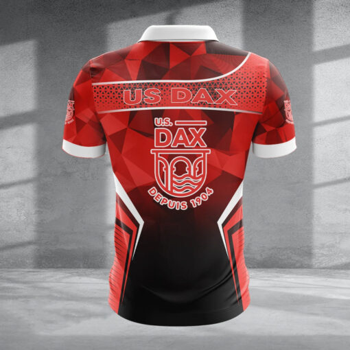 Polo à fermeture éclair – US Dax nouvelle version avec nom personnalisé Polo à fermeture éclair – US Dax nouvelle version avec nom personnalisé