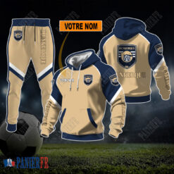 USL Dunkerque – Sweat à capuche et pantalon Nouvelle édition Avec Nom Personnalisé