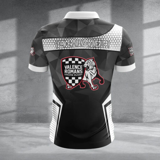 Polo à fermeture éclair – Valence Romans nouvelle version avec nom personnalisé Polo à fermeture éclair – Valence Romans nouvelle version avec nom personnalisé