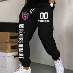 AS Béziers Hérault – Pantalon de survêtement avec Numéro de nom personnalisé