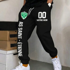AS Saint-Étienne – Pantalon de survêtement avec Numéro de nom personnalisé