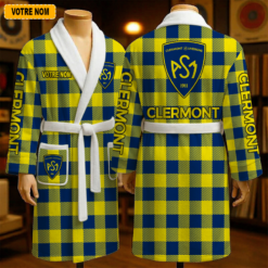 ASM Clermont Auvergne – Peignoir en polaire Nouveau style Avec Nom Personnalisé