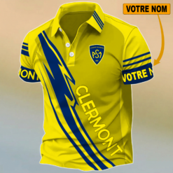 ASM Clermont Auvergne – Chemise polo Édition spéciale Avec Nom Personnalisé