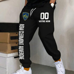 ASM Clermont Auvergne – Pantalon de survêtement avec Numéro de nom personnalisé