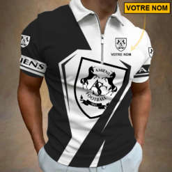 Amiens SC – Polo à fermeture éclair Nouveau style Avec Nom Personnalisé