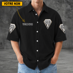 Angers SCO – Chemise décontractée Nouvelle édition avec nom personnalisé