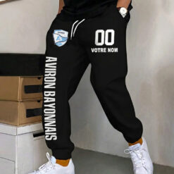 Aviron Bayonnais – Pantalon de survêtement avec Numéro de nom personnalisé