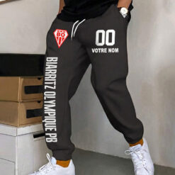 Biarritz Olympique PB – Pantalon de survêtement avec Numéro de nom personnalisé