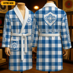 Castres Olympique – Peignoir en polaire Nouveau style Avec Nom Personnalisé
