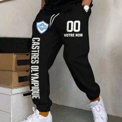 Castres Olympique – Pantalon de survêtement avec Numéro de nom personnalisé