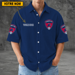 Clermont Foot 63 – Chemise décontractée Nouvelle édition avec nom personnalisé