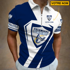 Colomiers Rugby – Polo à fermeture éclair Nouveau style Avec Nom Personnalisé