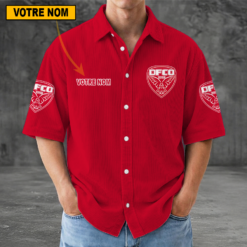 Dijon FCO – Chemise décontractée Nouvelle édition avec nom personnalisé