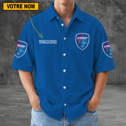 FC Bourg-Péronnas – Chemise décontractée Nouvelle édition avec nom personnalisé