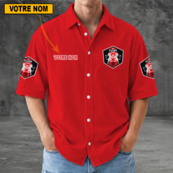 FC Fleury 91 – Chemise décontractée Nouvelle édition avec nom personnalisé