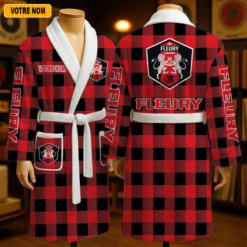 FC Fleury 91 – Peignoir en polaire Nouveau style Avec Nom Personnalisé