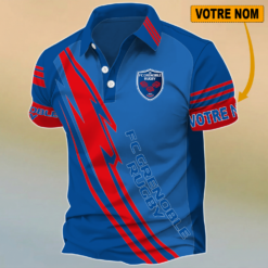 FC Grenoble Rugby – Chemise polo Édition spéciale Avec Nom Personnalisé