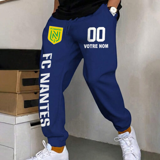 FC Nantes – Pantalon de survêtement avec Numéro de nom personnalisé FC Nantes – Pantalon de survêtement avec Numéro de nom personnalisé