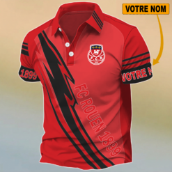 FC Rouen 1899 – Chemise polo Édition spéciale Avec Nom Personnalisé