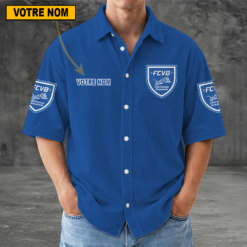FC Villefranche-Beaujolais – Chemise décontractée Nouvelle édition avec nom personnalisé