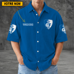 Grenoble Foot 38 – Chemise décontractée Nouvelle édition avec nom personnalisé